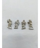 Set Of (4) Metal Dnd RPG Tribal Warriors - $231.46 MXN