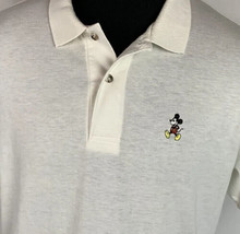 Vintage Mickey Mouse Polo Shirt Embroidered Logo Disney USA 80s 90s XL C... - £19.97 GBP