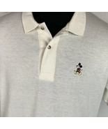 Vintage Mickey Mouse Polo Shirt Embroidered Logo Disney USA 80s 90s XL C... - £19.61 GBP