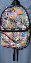 LE SPORT SAC backpack BAG RAINBOW sunshine kwaii gray color/colorful images - £42.77 GBP