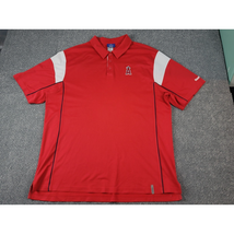 Reebok Los Angeles Angels Mens Polo Shirt Size 2XL Red MLB Vintage - £10.01 GBP