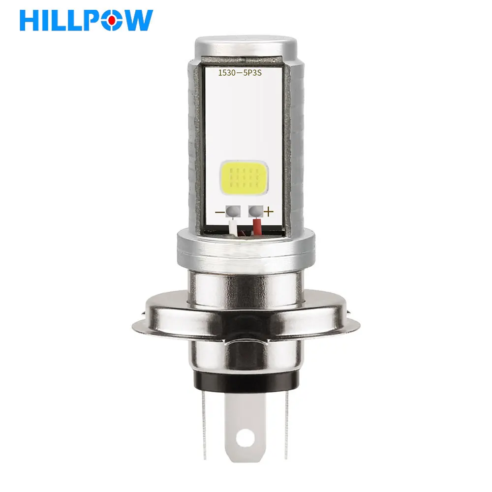 HILLPOW Moto LED H4 H6 BA20D P15D Headlight Electrical Motorcycle Bulb Scooter L - £105.80 GBP