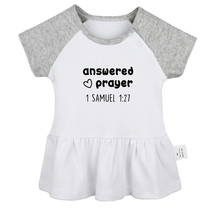 Answered Prayer Funny Pattern Dresses Newborn Baby Princess Dress Infant Skirts - £10.36 GBP