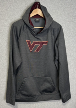 Virginia Tech Hokie&#39;s Men&#39;s Colosseum Gray Sweatshirt Hoodie XL - NO Dra... - $22.17