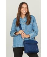 IHKWIP Contemporary Crossbody Shoulder Bag w/ Built-In RFID Wallet Midni... - $88.11 CAD
