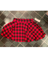 Urban Coco Red &amp; Black Plaid Size Large Skirt w/ Elastic Waist *NEW w/Ta... - $17.64 CAD