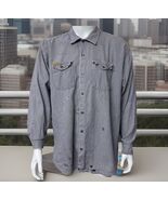 Prison Blues Shirt Mens 2XL Hickory Stripe Long Sleeve PRSN BLU Inmate U... - €31,30 EUR