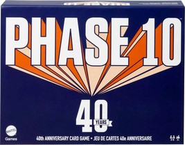 Phase 10 Card Game 40th Anniversary Edition Family Game for Adults Kids ... - $35.08