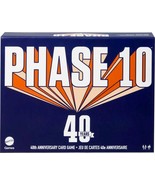 Phase 10 Card Game 40th Anniversary Edition Family Game for Adults Kids ... - $35.08