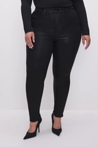Good American Good Legs Black Coated Skinny Jeans Plus Size 24 NWOT - £59.94 GBP
