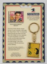 N2) 1992 USPS Postmark Collection Elvis Presley Postage Stamp Key Chain - $9.69 CAD