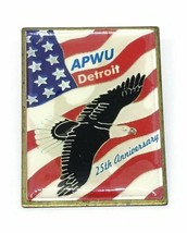 Detroit Michigan APWU American Postal Workers Union Lapel Hat Pin - $18.42