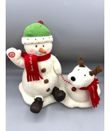 Vtg 2004 Jingle Pals Hallmark Animated Musical Snowman &amp; Reindeer Dog - $373.62 MXN