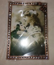 Taylor Avedon collectible Enamel Crystals Photo picture Frame snake g new - $29.50