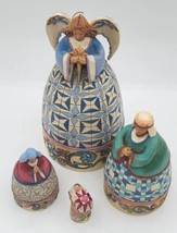2011 Jim Shore HStatue Nativity Nesting Dolls Set of 4  JS10/4024367 - £117.54 GBP