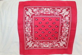 BANDANA DARK PINK PAISLEY SET OF 3 - £7.11 GBP