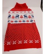 Blueberry Pet Ugly Christmas Reindeer Dog Sweater Turtleneck Holiday - €14,54 EUR