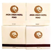 MGM Grand Hotel Reno Nevada Vintage Matchbooks Unstruck Lot Of 4 Lion E77 - $19.99