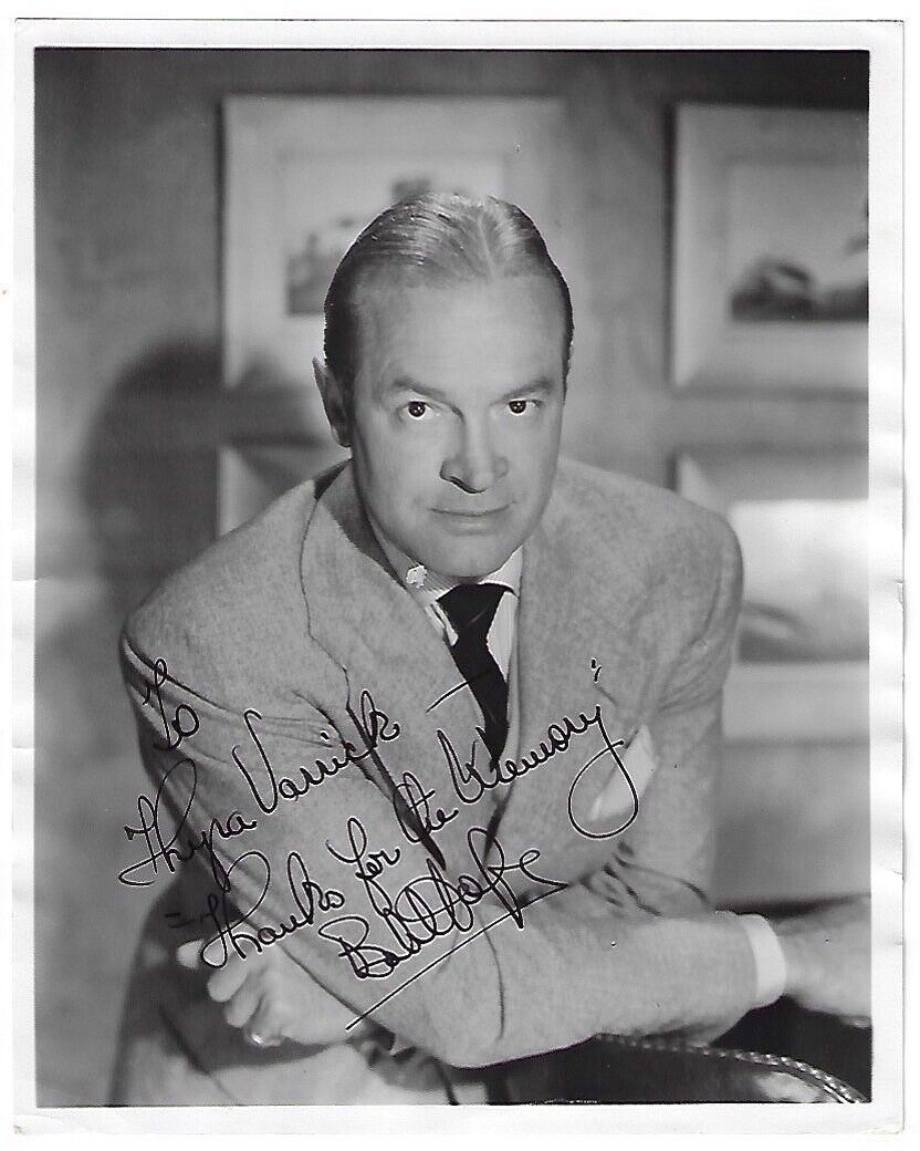 *BOB HOPE Vintage Original 8x0 Photo Inscribed By Bob Hope to Thyra Varrick - $75.00