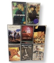 Lot Of 8 Country Cassette Tapes / Brooks Dunn Tim McGraw Lonestar Glenn Frey + - £12.10 GBP