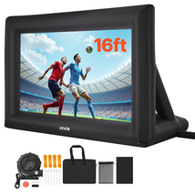 VEVOR 16FT Inflatable Projector Screen, Screen with 250W Air Blower Screen - $91.90