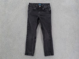 THEREABOUTS BOY JEAN SZ 8 SLIM STRAIGHT FIT BLACK JEANS ADJUSTABLE PRE-O... - $7.99