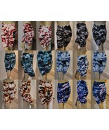 New (3) High Waist Tye-Dye Yoga Shorts Side Pocket Stretchy S/M &amp; L/XL - $168.75 MXN