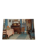 Postcard Interior View Of Elm Creek Indian Fort Kitchen Cowles NE Chrome - $9.90