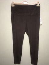 Christian Siriano TUMMY CONTROL Pull On Leggings Soft &amp; Comfy BROWN SZ L... - $44.50