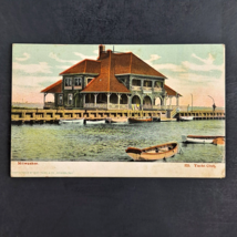 Antique 1905 Udb Post Card Curt Teich Colortone Milwaukee Yacht Club Postcard! - £5.51 GBP