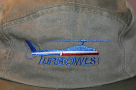 Turbowest Helicopters Transport Calgary Canada Khaki Hat Cap Strapback - £15.04 GBP