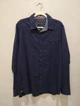 TED BAKER LONDON COTTON LS CASUAL/DRESS SHIRT ATHLETIC FIT SZ 6 Blue - $20.43