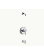 kOHLER K-TLS395-4S-CP  Rite-Temp® bath and shower valve trim with lever ... - $1,464.09 MXN