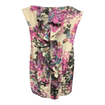 Kensie Womens Bodycon Dress Mini Multicolor Floral Ruffle Lined Strapless L New - £23.89 GBP