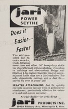 1954 Print Ad Jari Power Scythe Self Propelled Cuts Weeds,Brush McCulloch LA,CA - £7.35 GBP