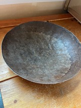 Vintage Heavy Rustic Hammered Shallow Metal Decorator Bowl - 1.75 inches... - $14.89