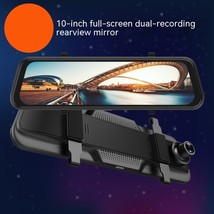 Driving Recorder HD Rearview Mirror 10-inch Full Screen Touch - £56.45 GBP