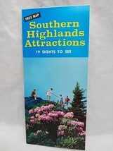 Vintage Southern Highlands Attractions 19 Sights To See Brochure - $9.89