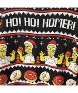 The Simpsons Sweater Men Small Black Ugly Christmas Party Ho Ho Homer Do... - $34.12 CAD