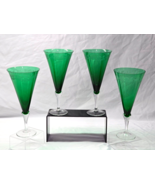 LENOX 9.5&quot; All Purpose Beverage Glass HOLIDAY GEMS EMERALD Etched Holly ... - $1,699.54 MXN