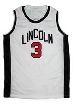 Stephon Marbury Lincoln High School Basketball Jersey Sewn White Any Size image 4