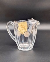 Vintage Fostoria coin glass clear 32 oz. pitcher. EVC w/ Tag - $22.00
