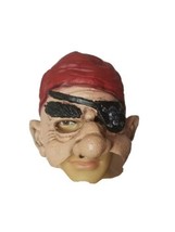 Seasons Pirate Halloween Mask Rubber Latex Pirates Eye Patch Bandana Facemask - £15.65 GBP
