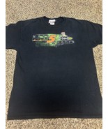 NASCAR Mark Martin Shirt Size M #5 Double Sided GoDaddy Black Chase - $9.85