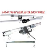 LOT  TWO 83&quot; Light Track Rail Motor Grow Light Mover 4 Reflector Hood DE... - $3,062.46 MXN