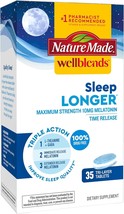 Nature Made Wellblends Sleep Longer, Melatonin 10mg, L theanine 100 mg, and GABA - £13.54 GBP