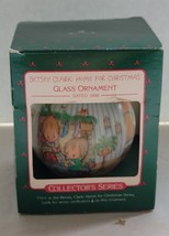 Vtg 1988 Betsey Clark Home for Christmas Hallmark Glass Ball Ornament in Box - £14.80 GBP