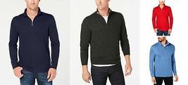 Club Room Mens Quarter-Zip Sweater, Choose Sz/Color - £18.48 GBP