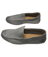 Born Gray Suede Driving Loafers Shoes 8 Mens Slip On Perforated - $37.04