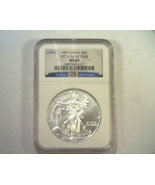 1997 AMERICAN SILVER EAGLE NGC MS69 SET 1156 OF 1500 25 YEARS OF SILVER ... - $89.95